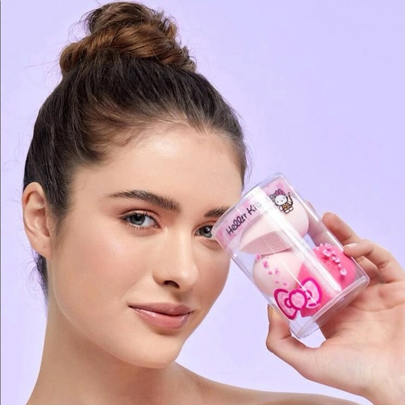 NEW•LIMITED EDITION• SANRIO HELLO KITTY MAKE UP SPONGE 3-PACK•NEW - Picture 12 of 12